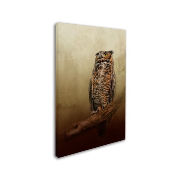 Jai Johnson 'Great Horned Owl At Shiloh' Canvas Art,12x19